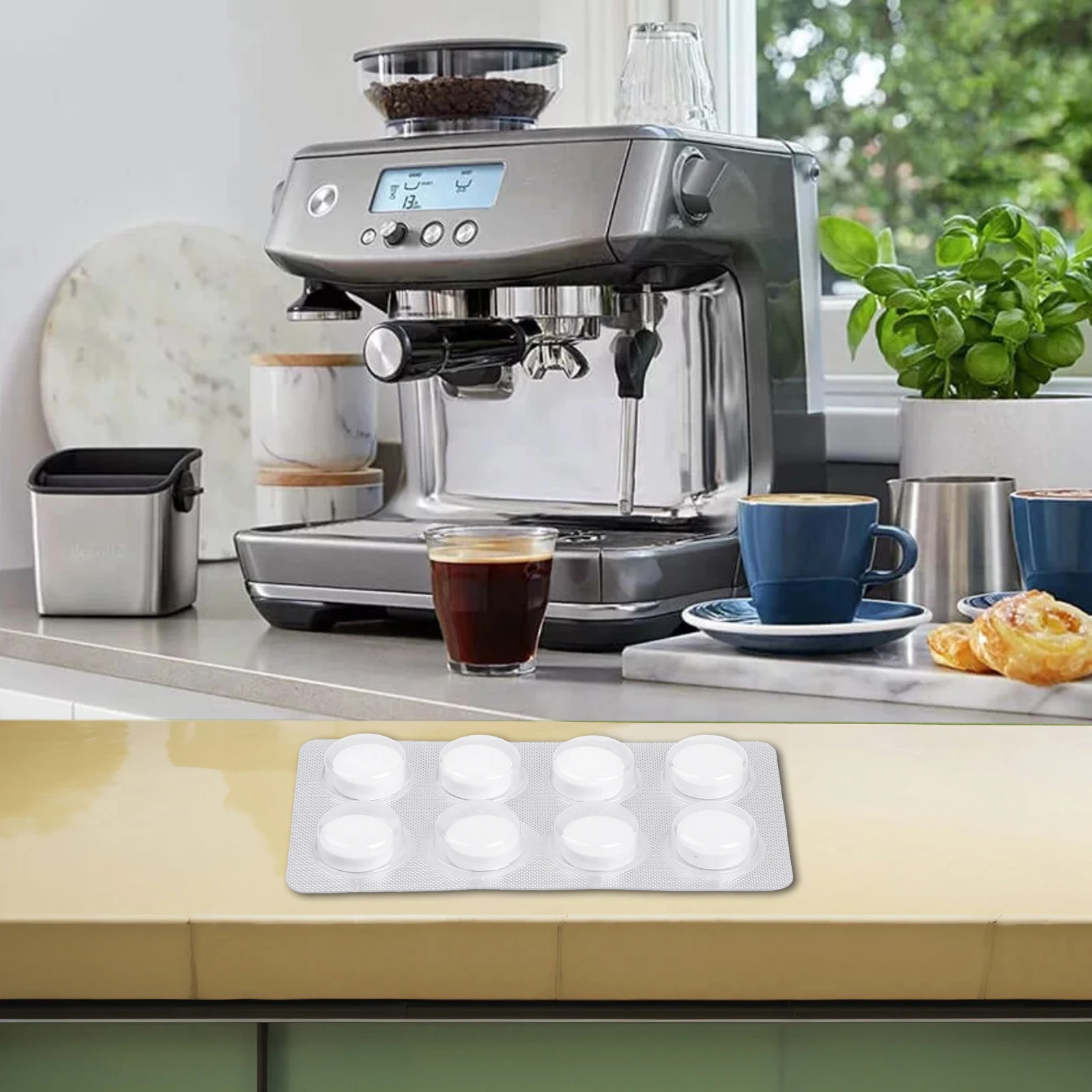 Coffee Equipment Maintenance - 写真に示すようにコーヒー機器のメンテナンス、コーヒーマシンの洗浄、8～16パックのオプション、非腐食性処方