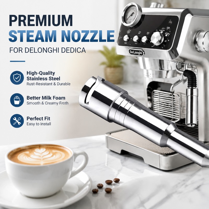 Steam Wand Tip - ユニバーサルスナップオンスチームノズル交換用コーヒーマシンスチームワンドチップスペアアタッチメントほとんどのエスプレッソメーカーミルクフォーミングに適合