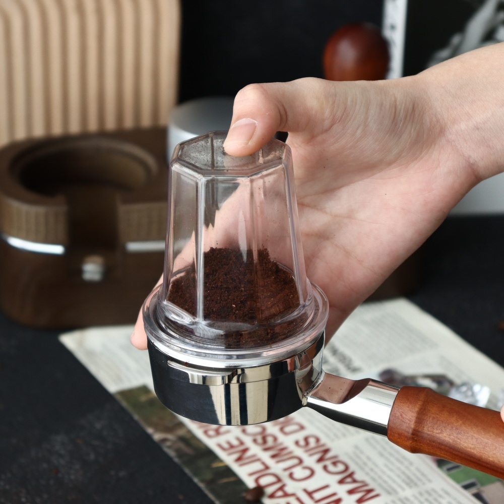 Equipment Of Coffee Machine - エスプレッソマシン用の半透明カップ、コーヒービーズの作成、測定カップ、高品質、51mm、58mm、1個