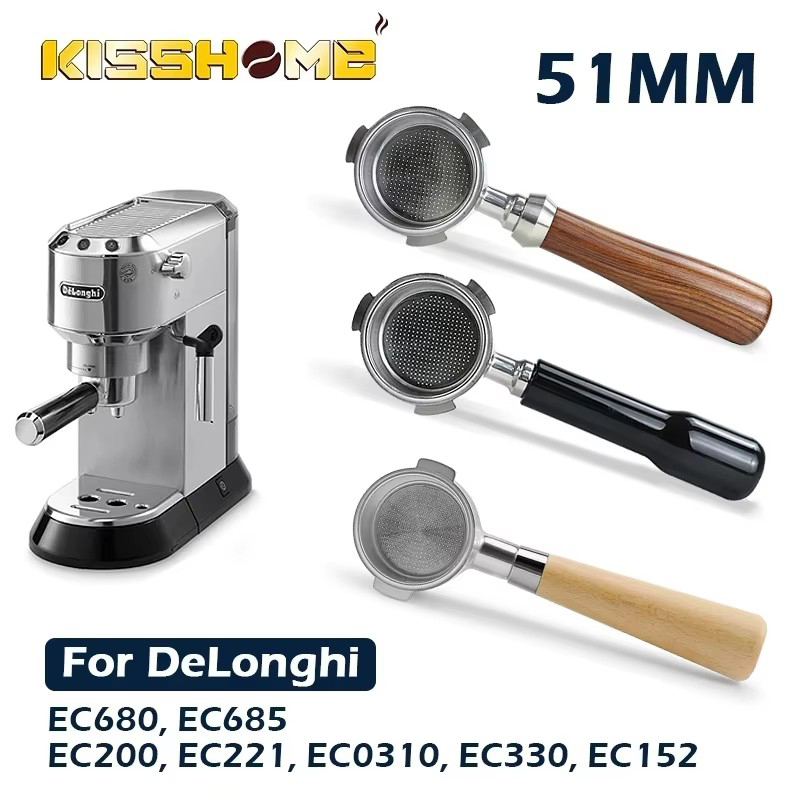 Equipment Of Coffee Machine - 2つのカップ,エスプレッソマシン,アクセサリー,デロンギec680 ec685 ec310,51mm