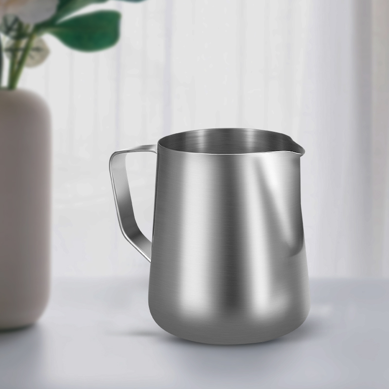 Milk Steaming Pitcher - コーヒーミルク泡立てピッチャー ステンレス製 エスプレッソ スチーミング バリスタ ラテ