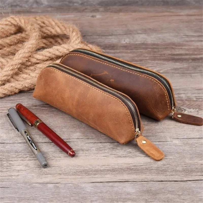 Coffee Equipment Travel Bag - 1PC フェイクレザージッパーペンシルペンポーチバッグ - 小さなトラベルメイクアップコスメティックバッグ - ヴィンテージコーヒー