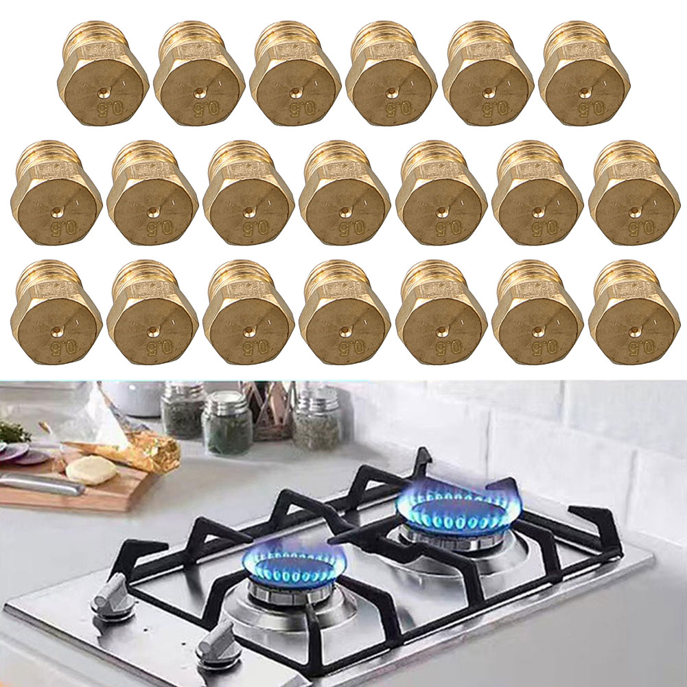 Steam Wand Tip - 20 ピース/セットバーナーノズル 0.5 ミリメートルプロパンバーナーオリフィスキットプロパンガス変換キット LPG バーナーノズル屋外調理用