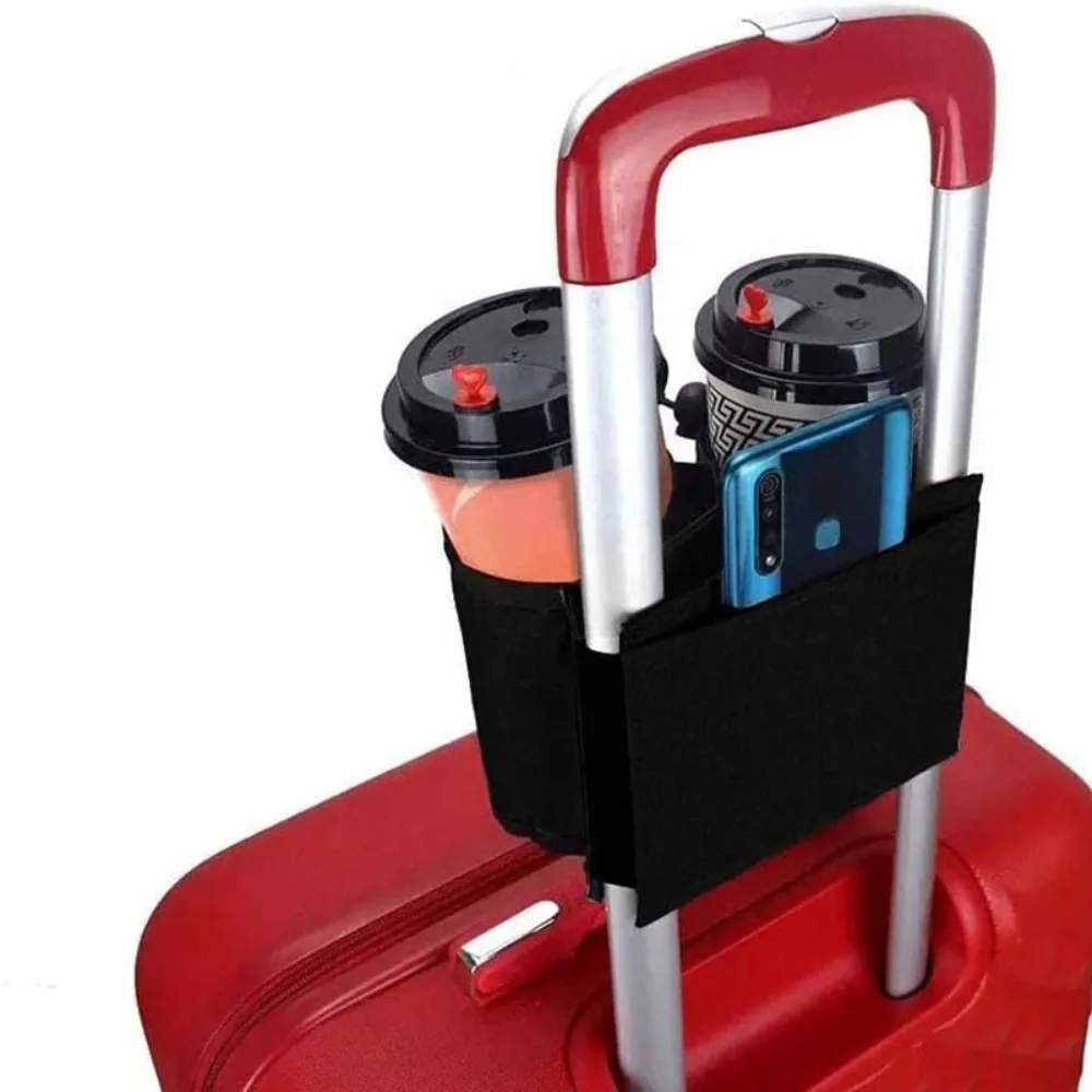 Coffee Equipment Travel Bag - 旅行荷物カップホルダー耐久性のあるフリーハンドスーツケースドリンクバッグ旅行ミルクティーコーヒーマグホルダーすべてのスーツケースハンドルに適合