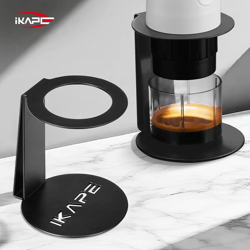 Equipment Of Coffee Machine - IKAPE ポータブルコーヒーマシンスタンド、金属製コーヒードリップスタンド、ワイヤレス電動ポータブルエスプレッソコーヒーマシン用