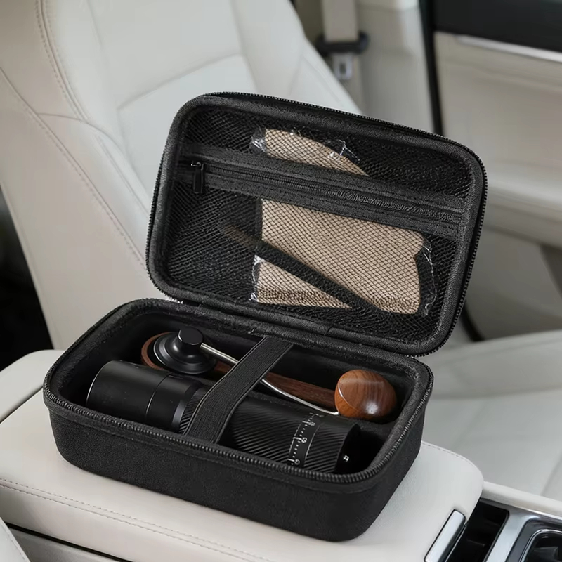Coffee Equipment Travel Bag - 手動コーヒーグラインダー用ハードシェルケース ポータブルトラベルキャリングバッグ ハンドル付きハンドヘルドコーヒーグラインダー保護ポーチ
