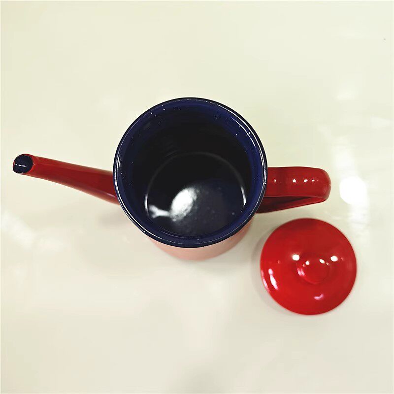 エナメル1.1Lコーヒーポットオイルポットミルクティーエナメ - Milk Steaming Pitcher のレビューと価格