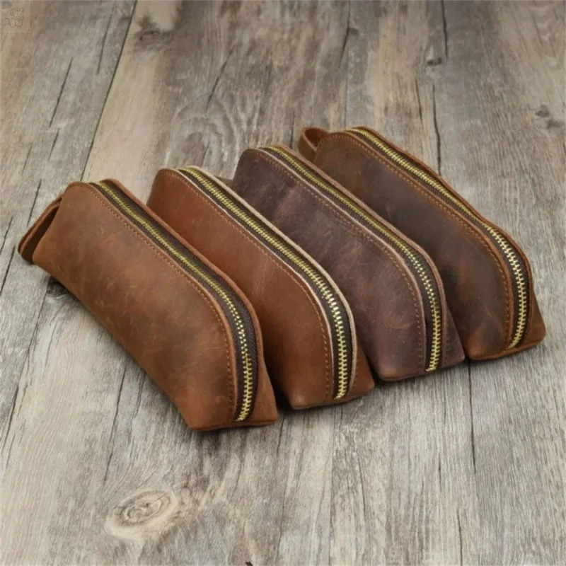 1PC PU レザー ジッパー ペンシル ペン ポーチ バッ - Coffee Equipment Travel Bag のレビューと価格