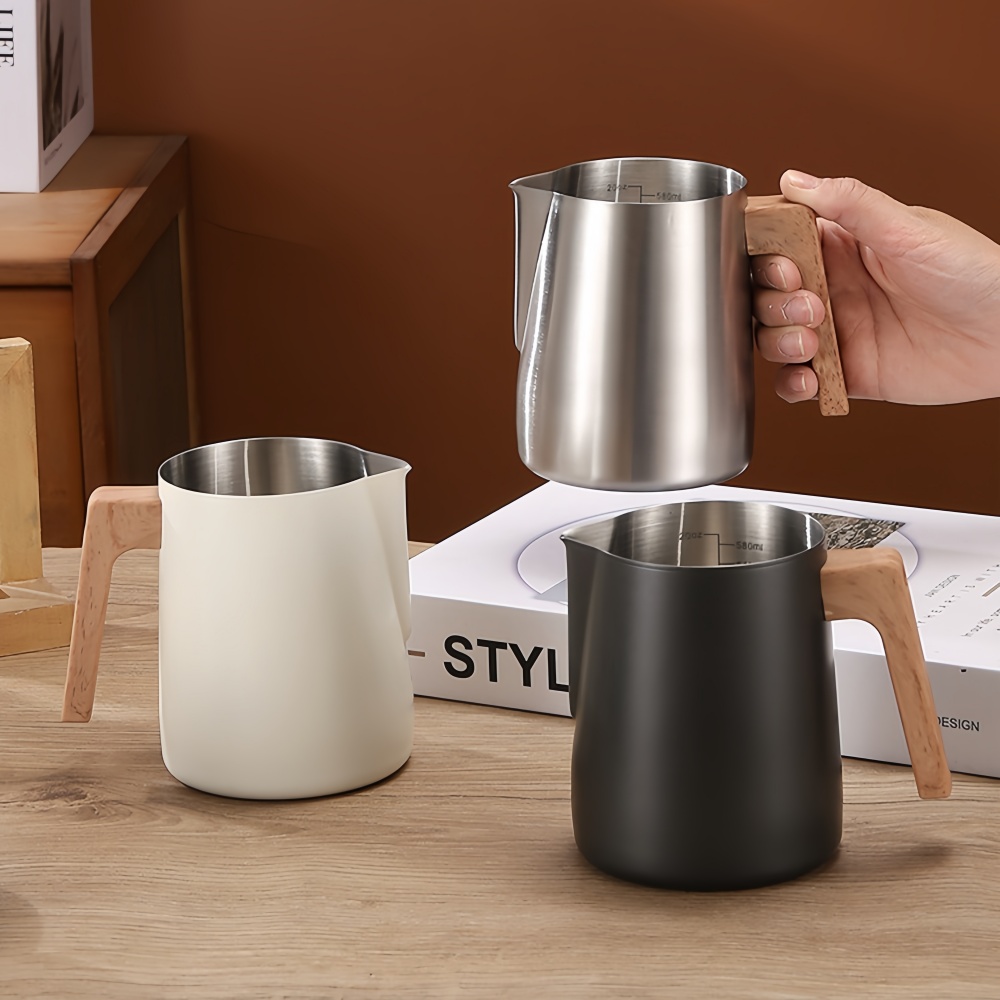 コーヒーミルク泡立てピッチャージャグ 304 ステンレス鋼精 - Milk Steaming Pitcher のレビューと価格