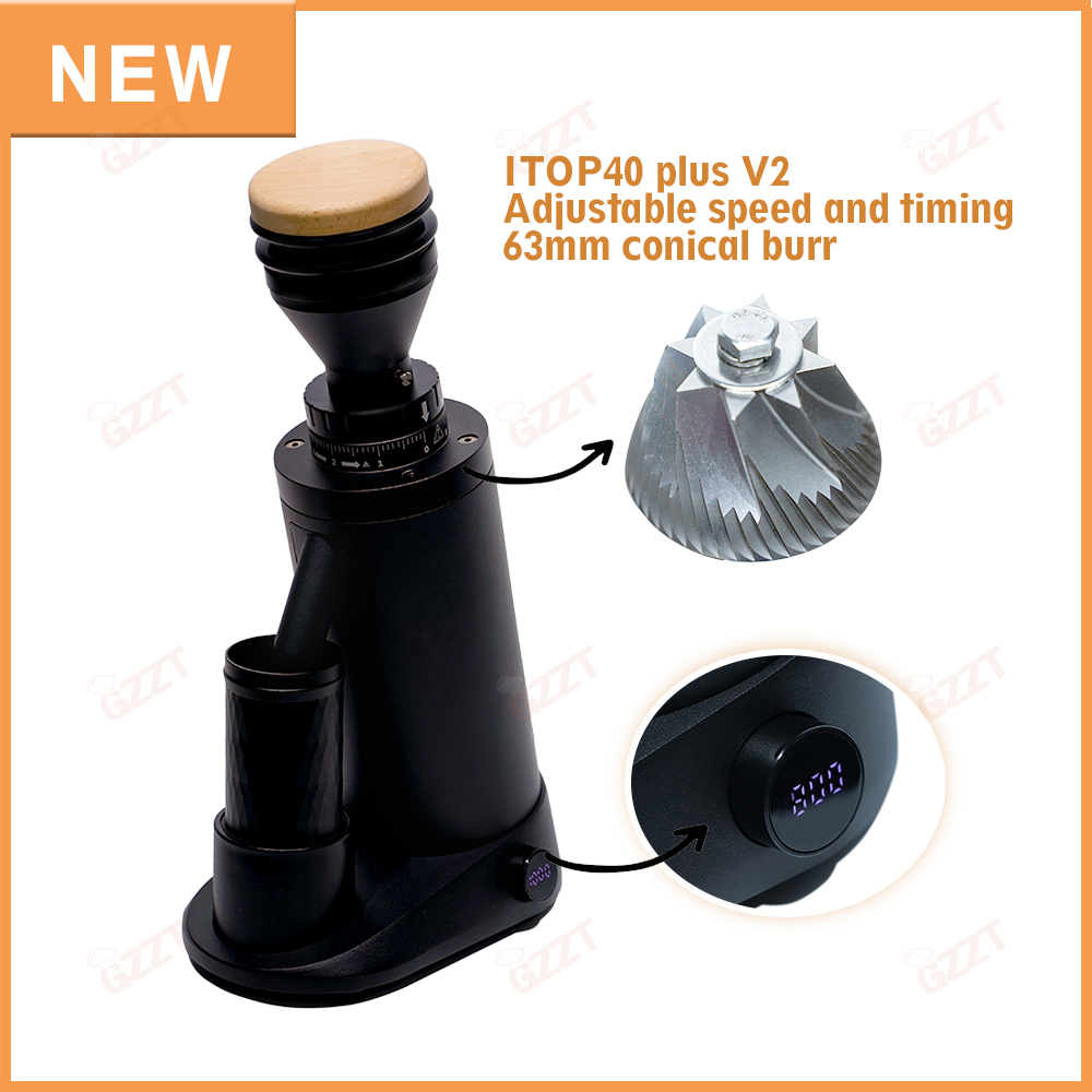 GZZT ITOP40 Plus-V1/V2 調整可能な速度 - Coffee Grinder Burr Flat のレビューと価格