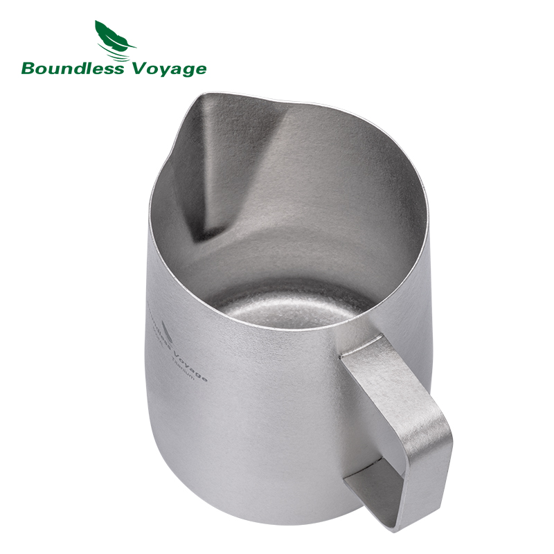 Boundless Voyage チタンミルク泡立て器カップ - Milk Steaming Pitcher のレビューと価格