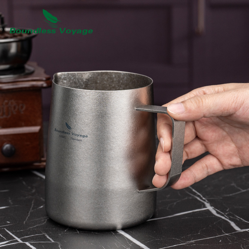 Boundless Voyage チタンミルク泡立て器カップ - Milk Steaming Pitcher のレビューと価格