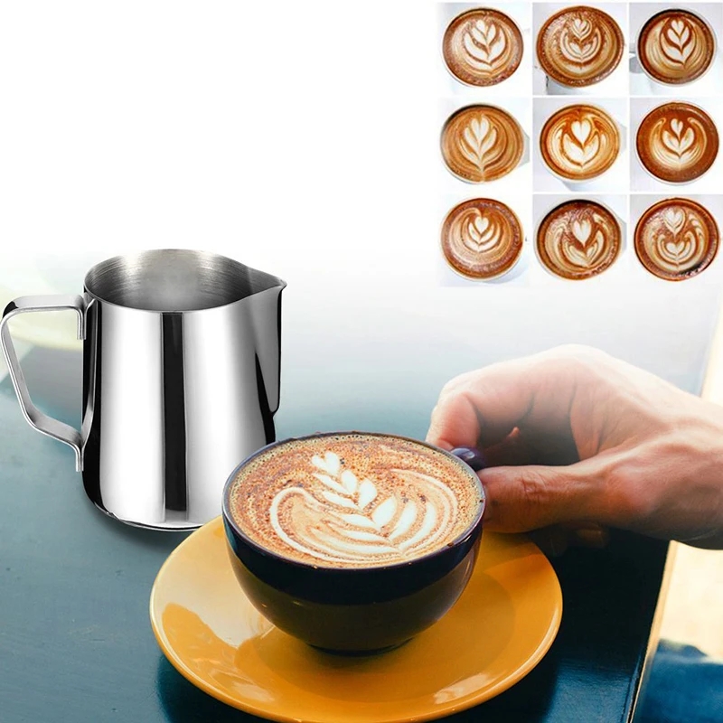 コーヒーミルク泡立てピッチャー ステンレス製 エスプレッソ  - Milk Steaming Pitcher のレビューと価格