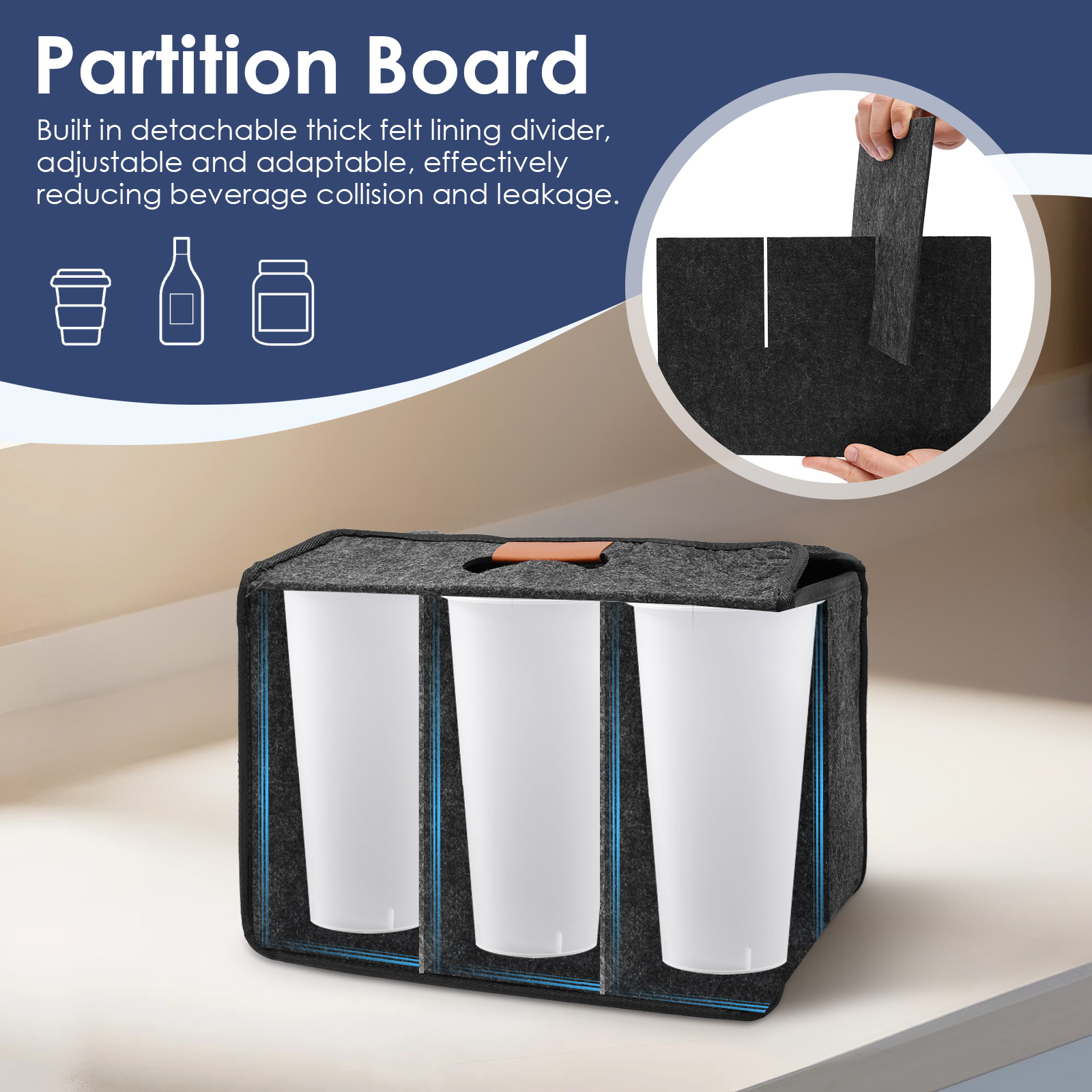 6ボトルドリンクカップキャリア折りたたみ式トートバッグハンド - Coffee Equipment Travel Bag のレビューと価格