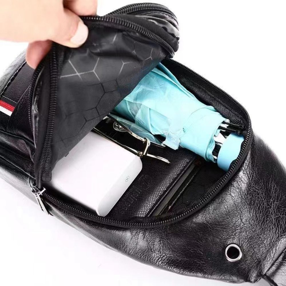 カジュアル PU レザーメンズメッセンジャーバッグブラックブ - Coffee Equipment Travel Bag のレビューと価格