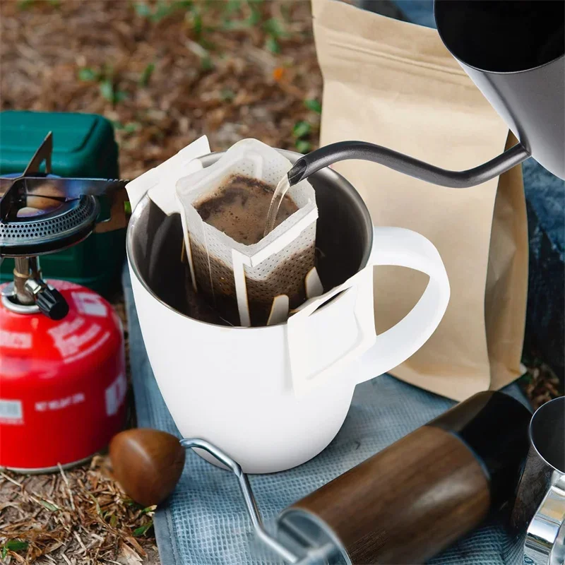 生分解性コーヒーフィルターバッグ使い捨てドリップ醸造ツールコ - Coffee Equipment Travel Bag のレビューと価格