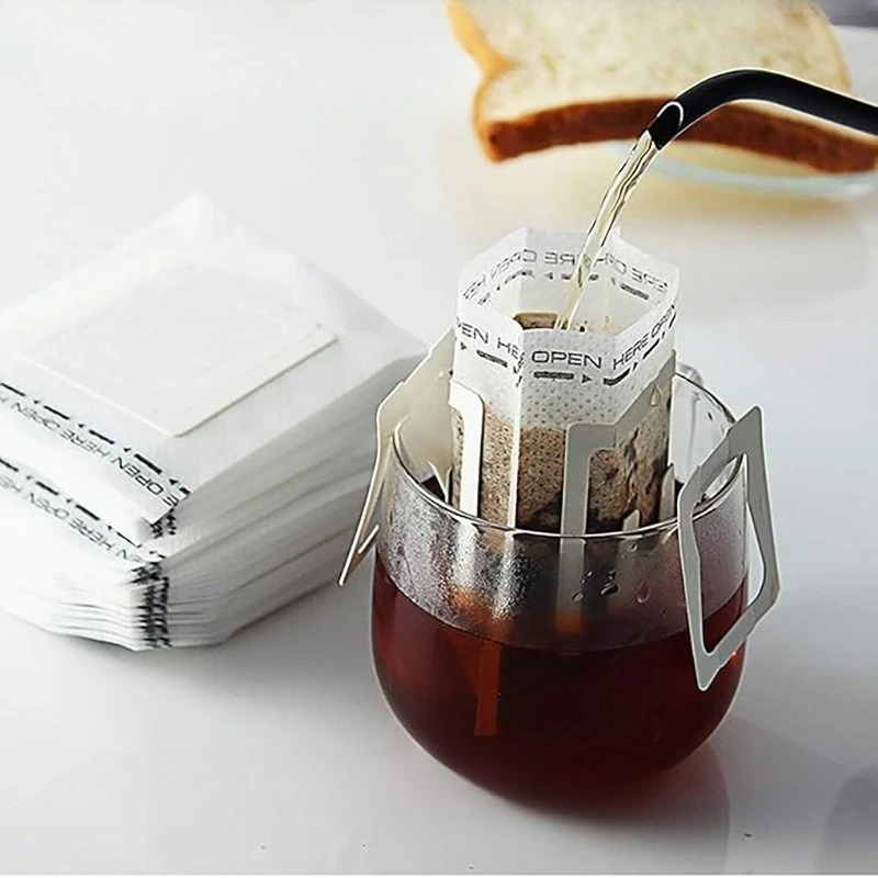 生分解性コーヒーフィルターバッグ使い捨てドリップ醸造ツールコ - Coffee Equipment Travel Bag のレビューと価格