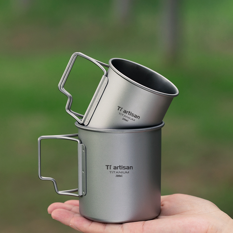 Tiartisan 屋外チタン軽量ポータブルティーコーヒーカ - Coffee Equipment Travel Bag のレビューと価格
