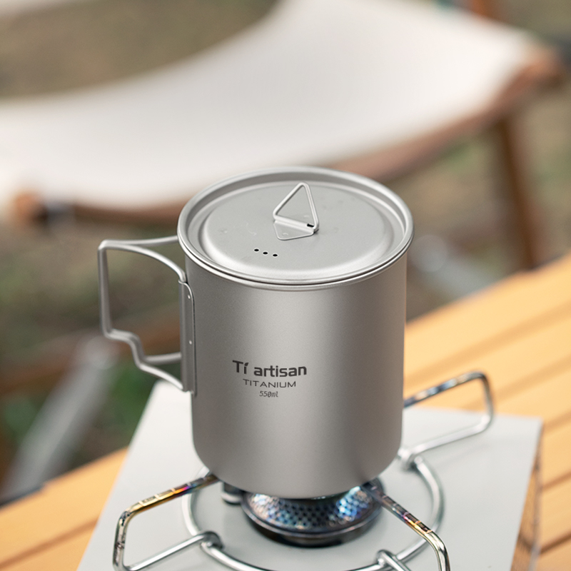 Tiartisan 屋外チタン軽量ポータブルティーコーヒーカ - Coffee Equipment Travel Bag のレビューと価格