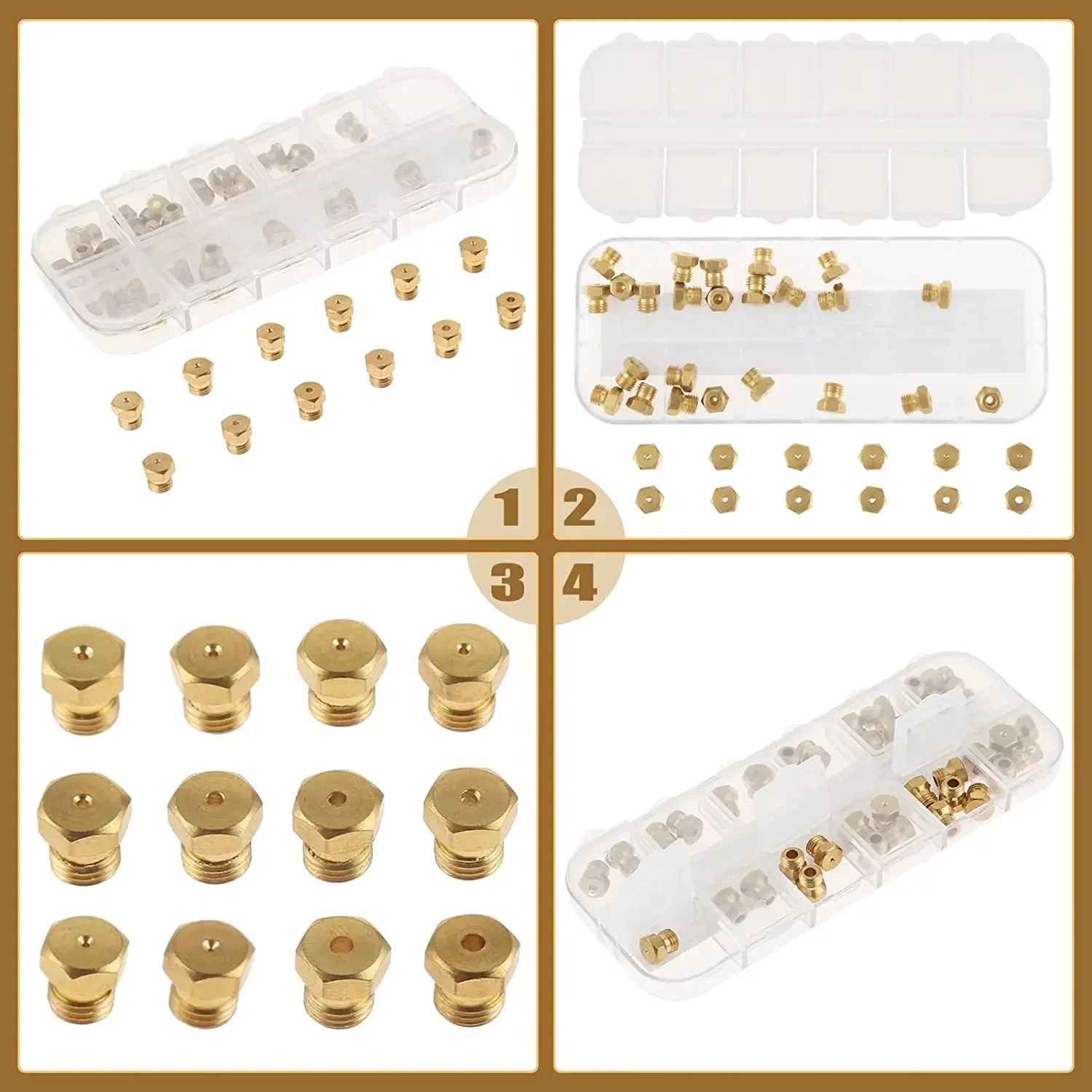 36 個/1 ボックスソリッドブラス LP ガスレンジオリフ - Steam Wand Tip のレビューと価格
